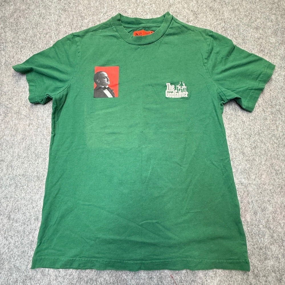 Shoe Palace The Godfather T-Shirt Mens Medium Movie Quote Cotton Green Graphic